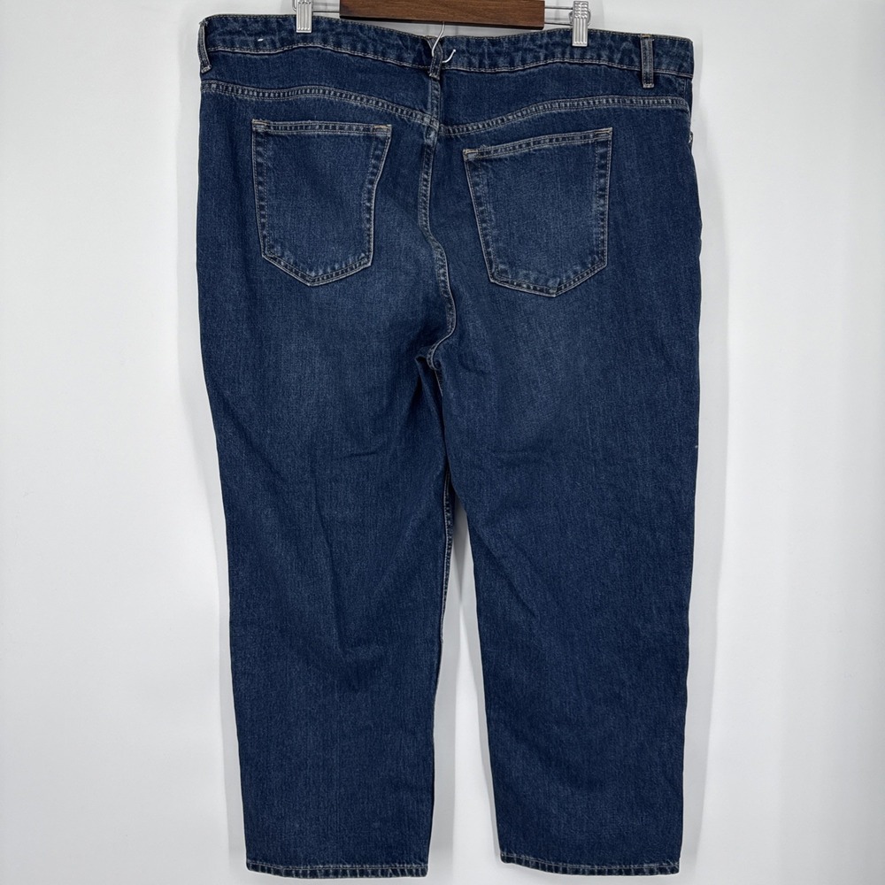 Mango MNG Blanca Straight‎ Leg Jeans Blue Denim Medium Wash Size 18 Bohemian - Picture 2 of 7